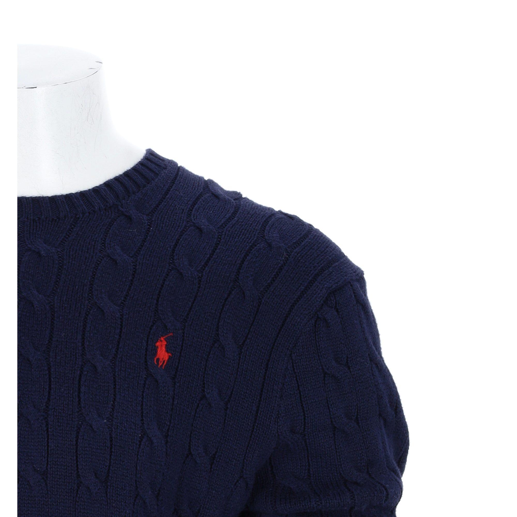 Tweedehands - Polo Ralph Lauren heren kabelgebreide trui - Als nieuw 6/7