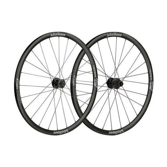 Paar wielen Vision Team 30 AGX i23 Centerlock Tubeless Ready Shimano Microspline