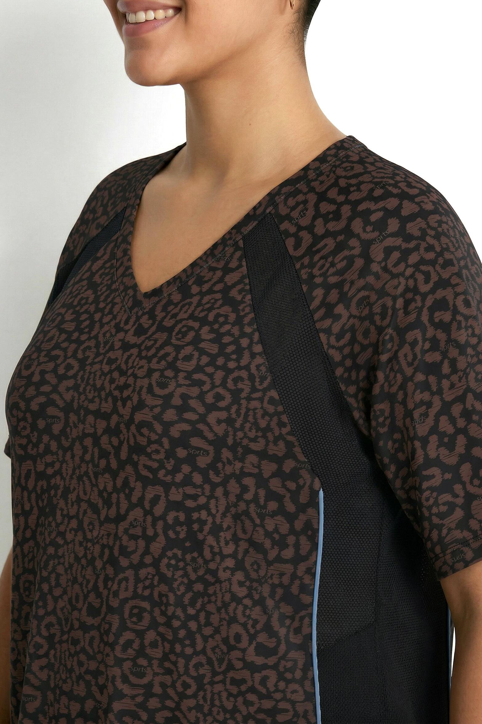 Damen Funktions-Shirt Classic V-Ausschnitt Halbarm recycelt 3/7