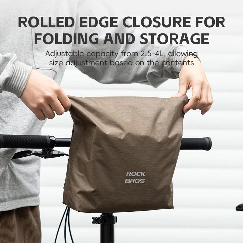 ROCKBROS Fahrradtasche 2,5-4L Verstellbar Lenkertasche 2/7