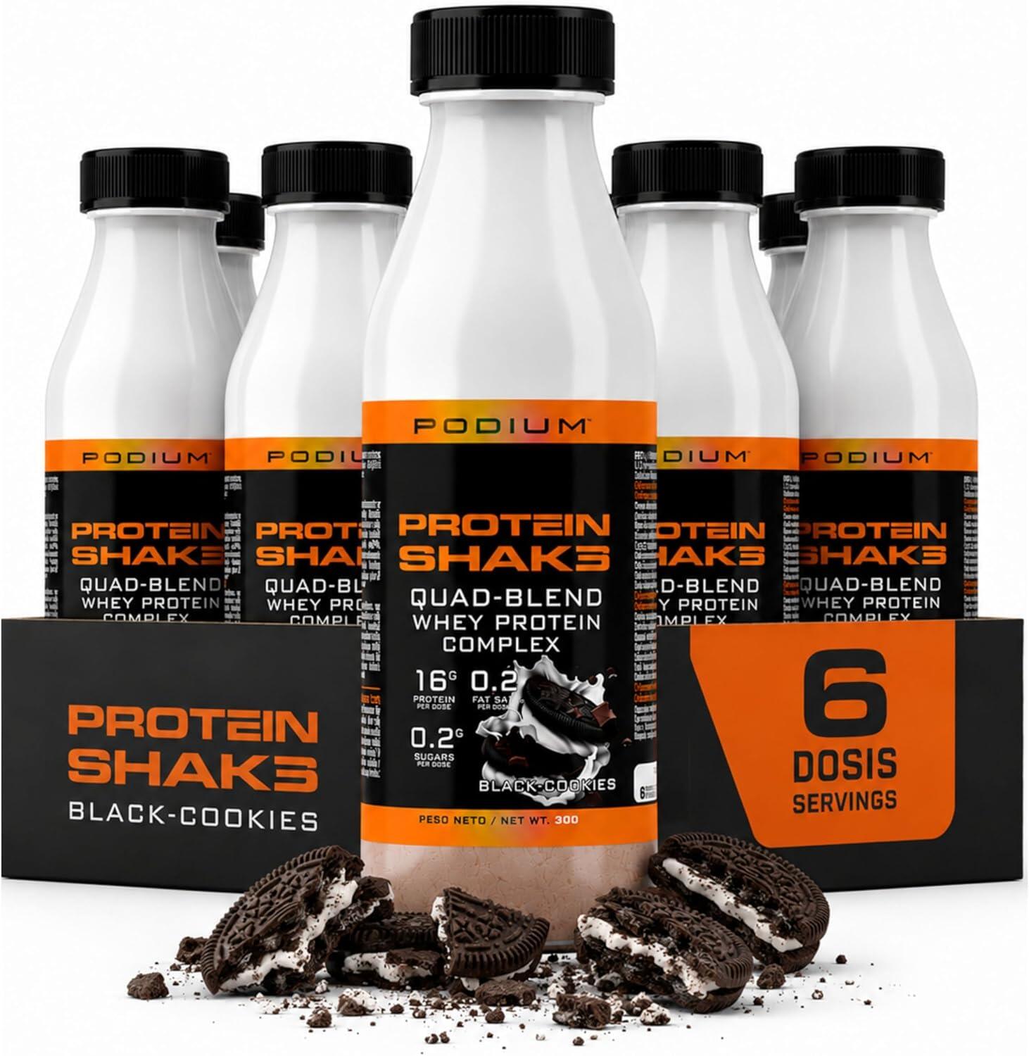6 BOISSONS PROTÉINÉES AU GOÛT DE BISCUITS (6 de 30 g bouteille de 330 ml) 1/4