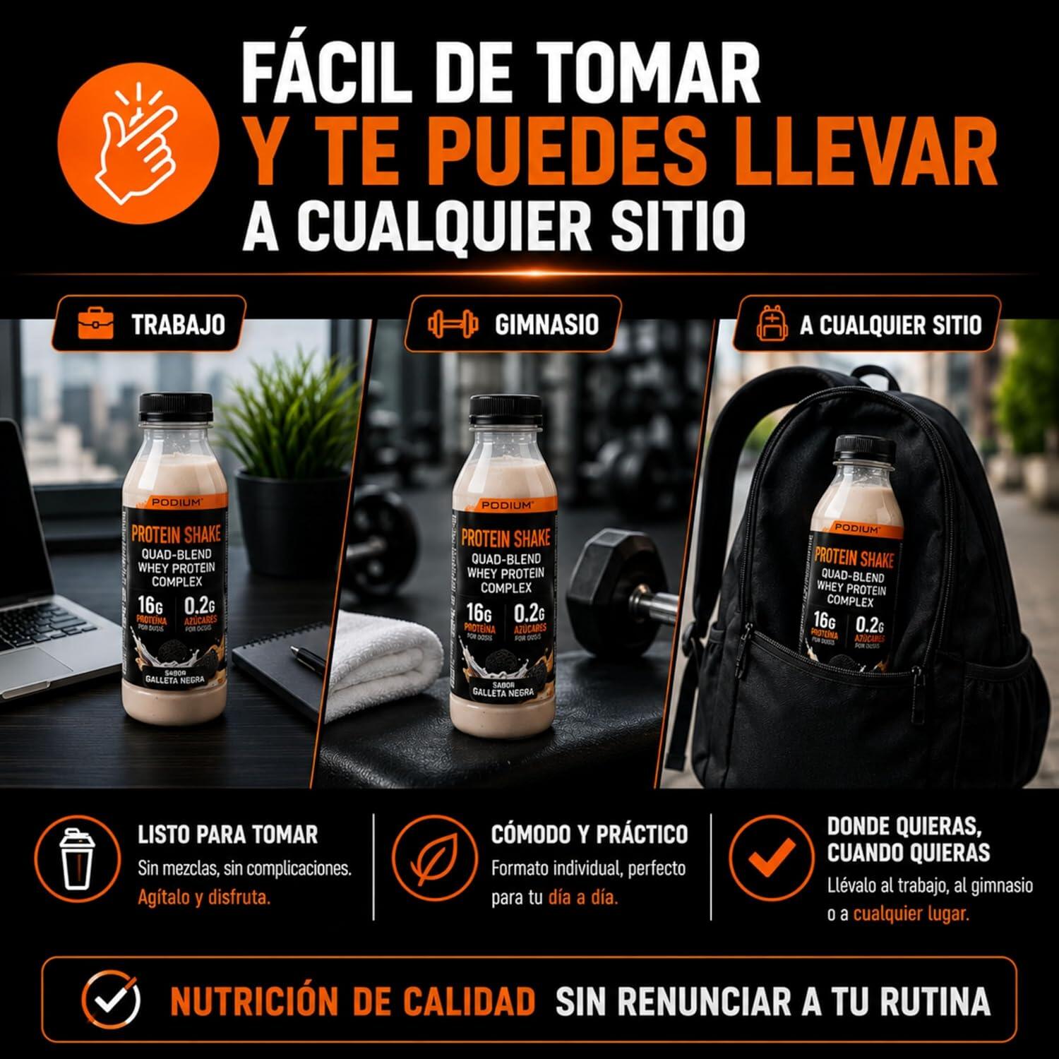 6 BOISSONS PROTÉINÉES AU GOÛT DE BISCUITS (6 de 30 g bouteille de 330 ml) 3/4
