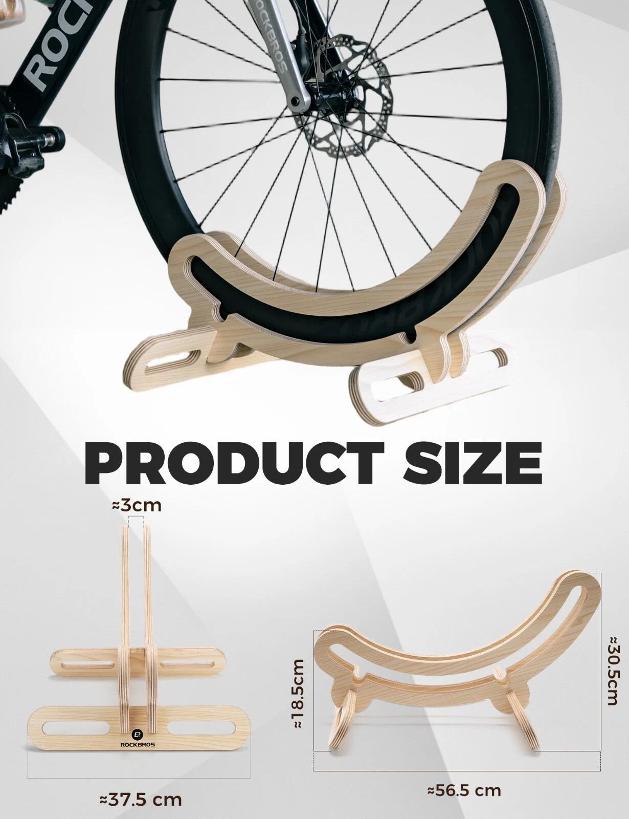 ROCKBROS Defective Holz-Fahrradständer Leichte 3/6