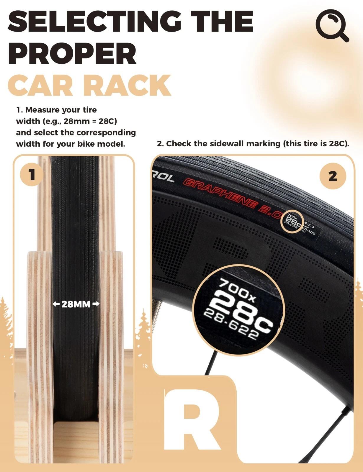 ROCKBROS Defective Holz-Fahrradständer Leichte 2/6