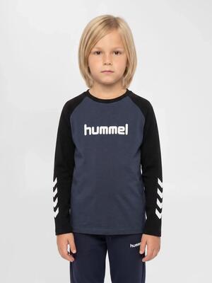 T-shirt stampato maniche lunghe bambino Hummel