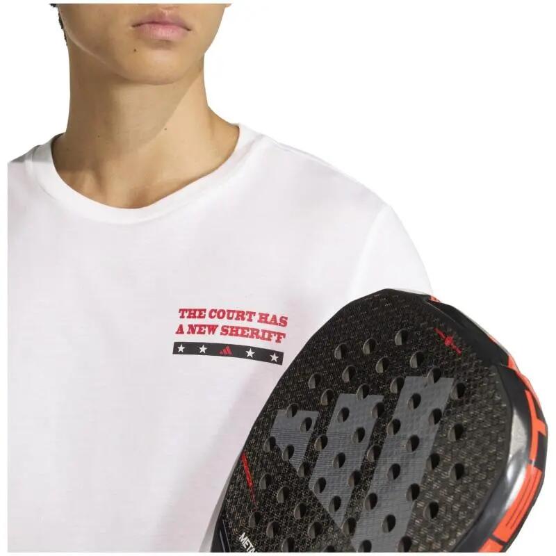 Camiseta Adidas Wanted Graphic Blanco 3/6