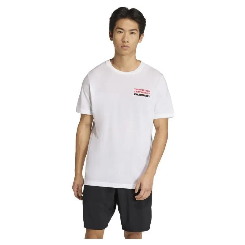 Camiseta Adidas Wanted Graphic Blanco 5/6