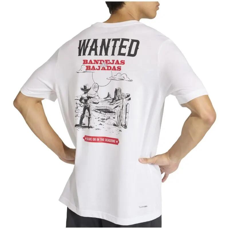 Camiseta Adidas Wanted Graphic Blanco 4/6