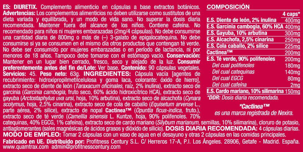 Diuretix - 90 Quamtrax Capsules 2/3
