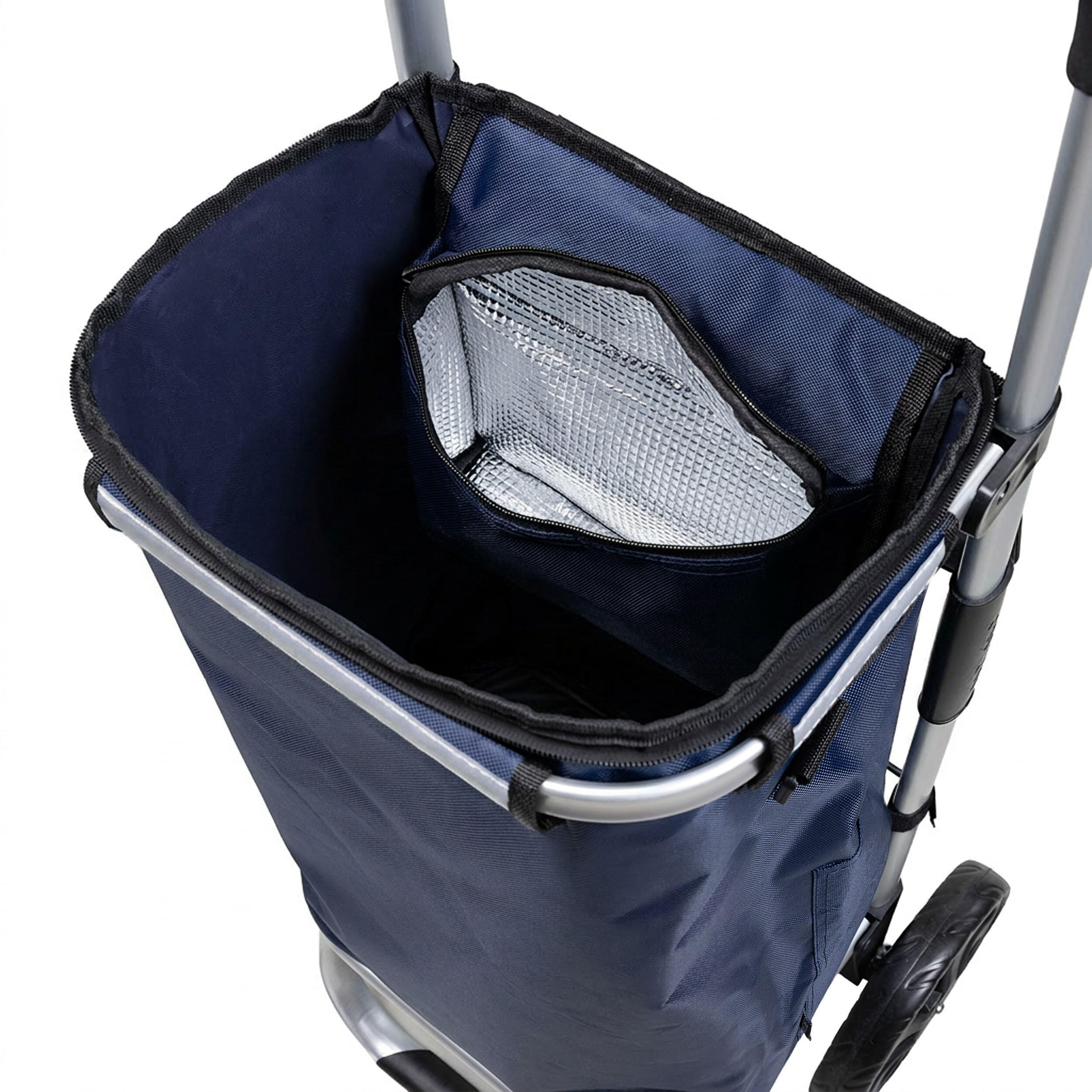 Travelnet Boodschappenwagen 40L, met koelvakje, inklapbaar,  aluminium frame 4/7