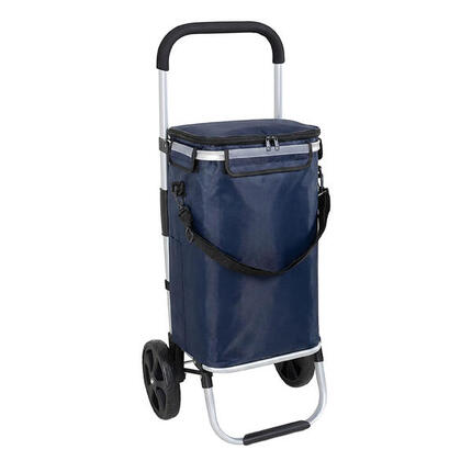 Travelnet Einkaufswagen mit Kühlfach 40L, faltbar, Aluminiumrahmen