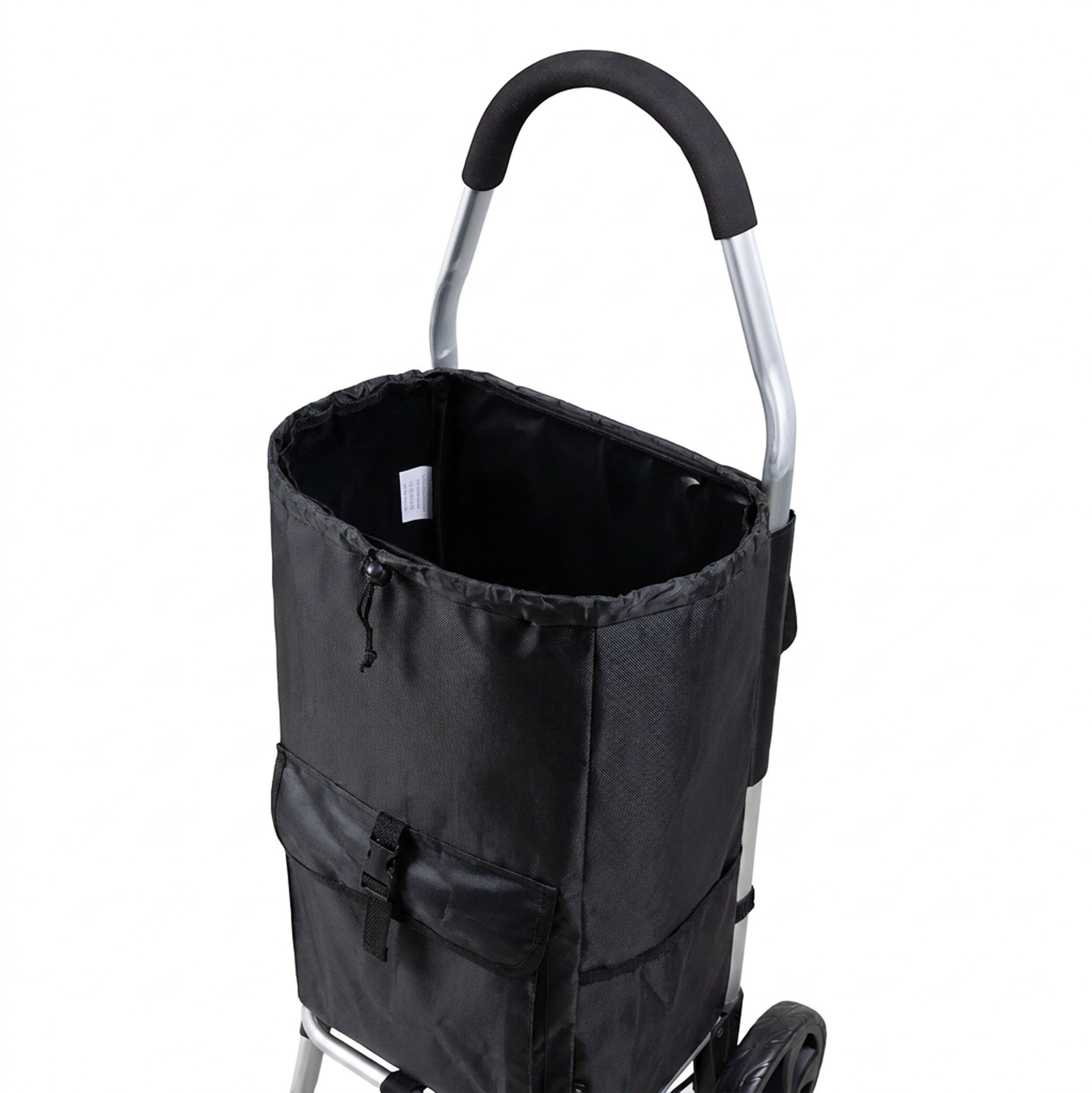 Travelnet Chariot de courses 40L, pliable, cadre en aluminium, avec roues 4/7
