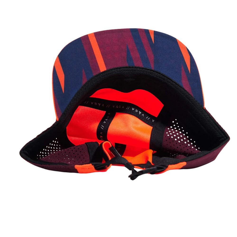 Gorra Running Feather Racing Cap Neon Orange/ Plum running Unisex Naranja Vaga 2/3