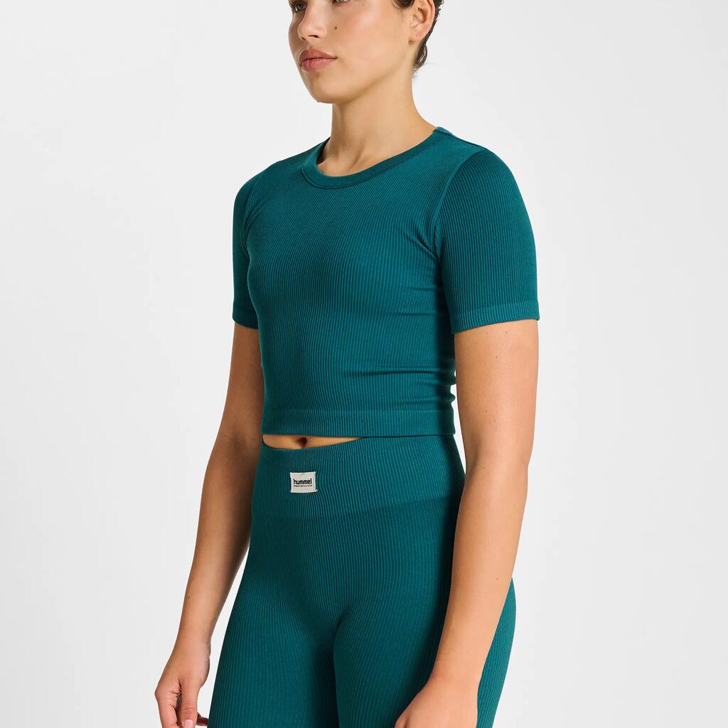 Seamless ribbed women's T-shirt Hummel Pulse