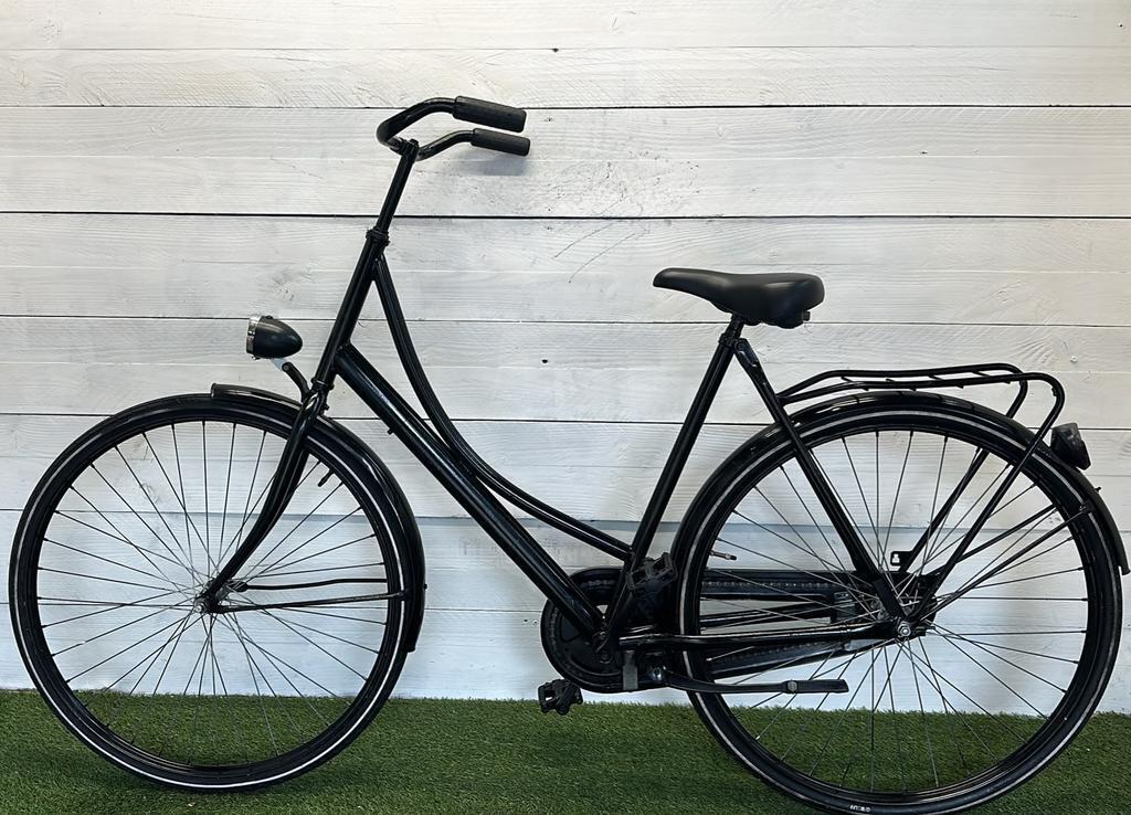 Stadsfiets 57 cm, zwart - gereviseerd 3/3