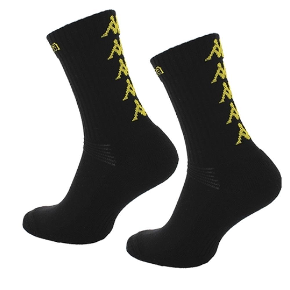Kappa Eleno Sportsocken Schwarz/Gelb 2/2