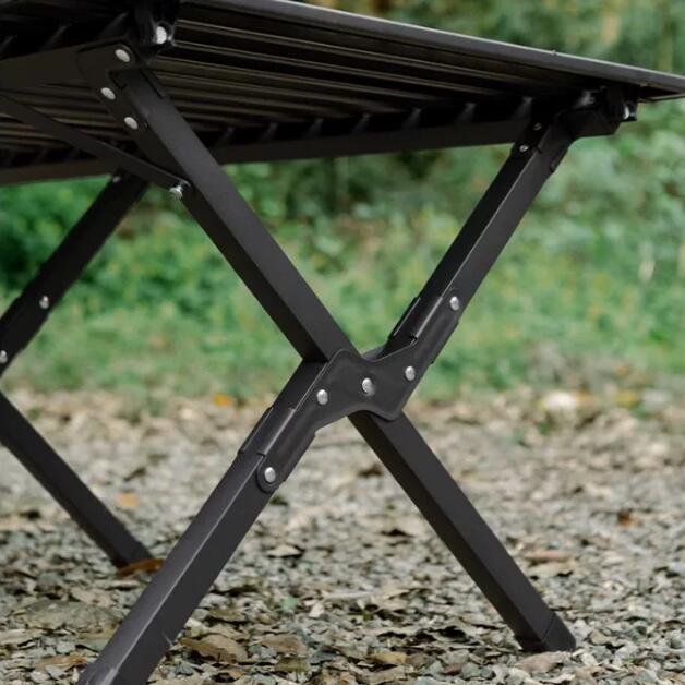 Großer Aluminium Campingtisch 118×60 cm Klappbar 30 kg 5/7