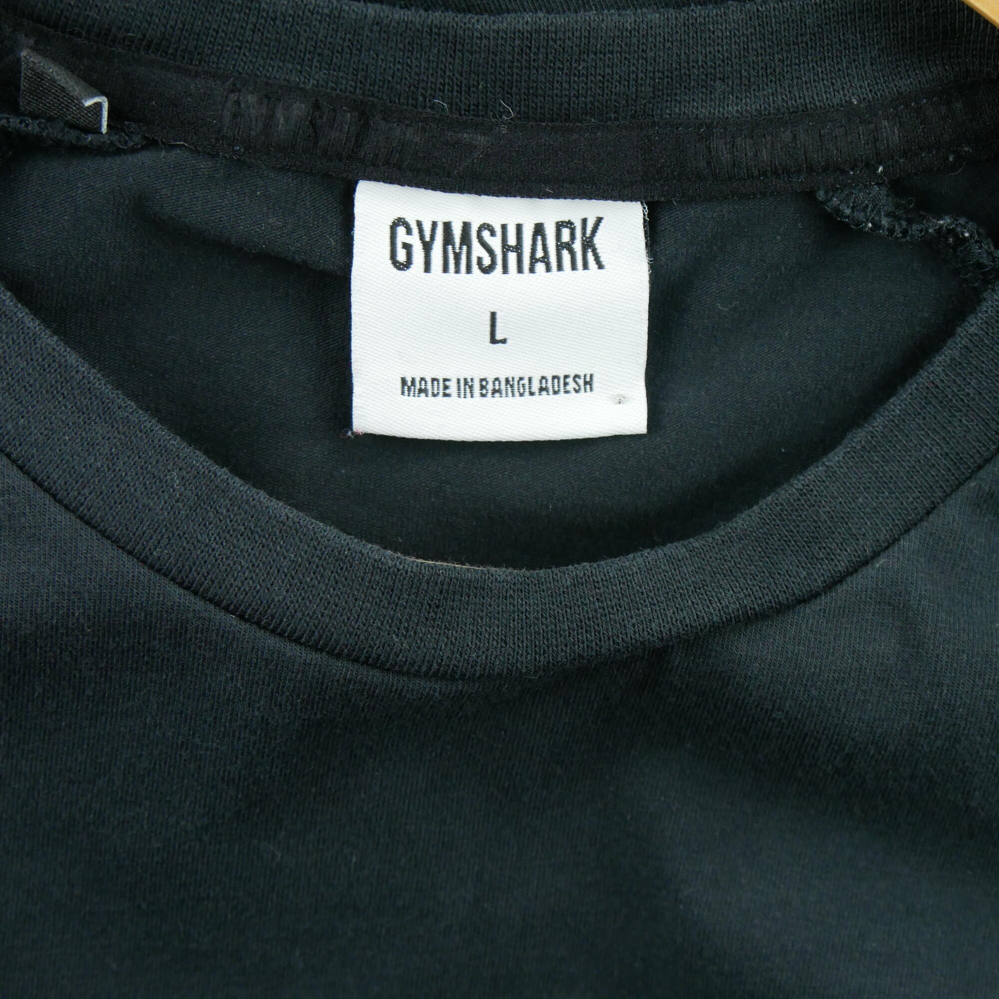 Tweedehands - Gymshark herenshirt Apollo grafisch zwart - Goede staat 6/6
