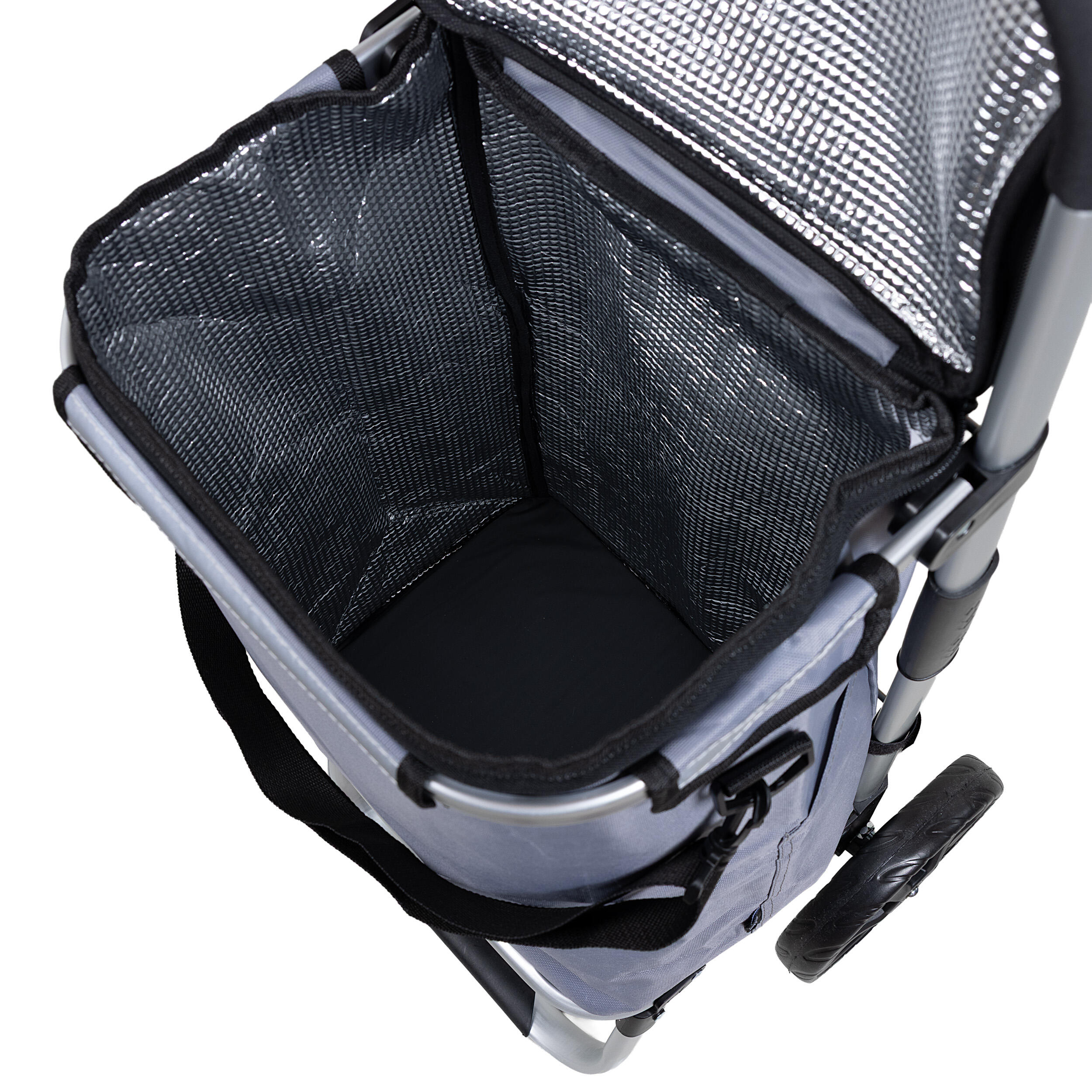 Travelnet chariot de courses avec sac isotherme complet. 40 litres, pliable 5/7