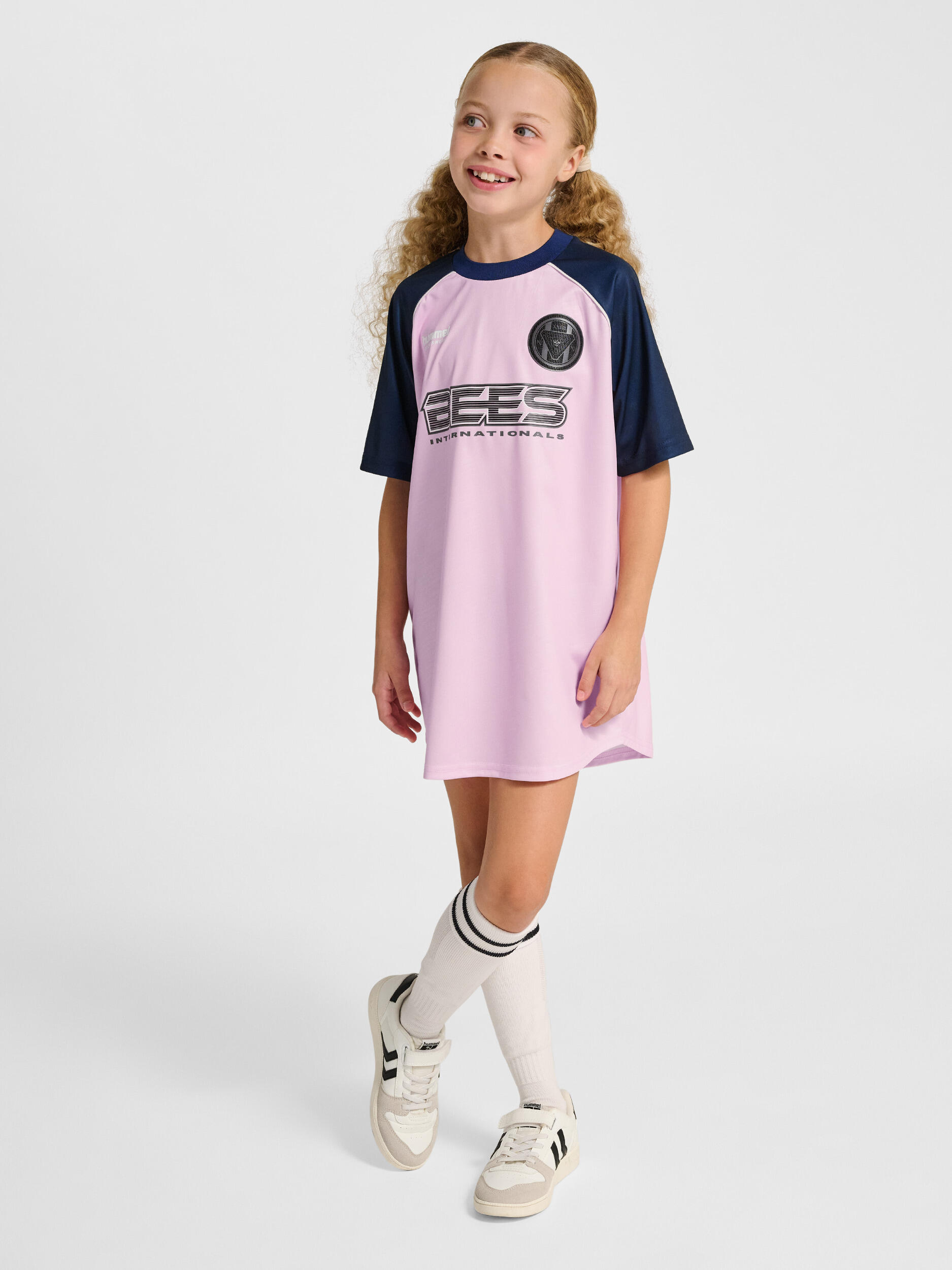Kleid Raglanärmel Hmljr Loose Mädchen 4/7