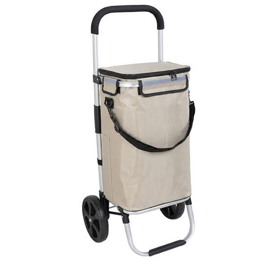 Travelnet Einkaufswagen mit Kühlfach 40L, faltbar, Aluminiumrahmen