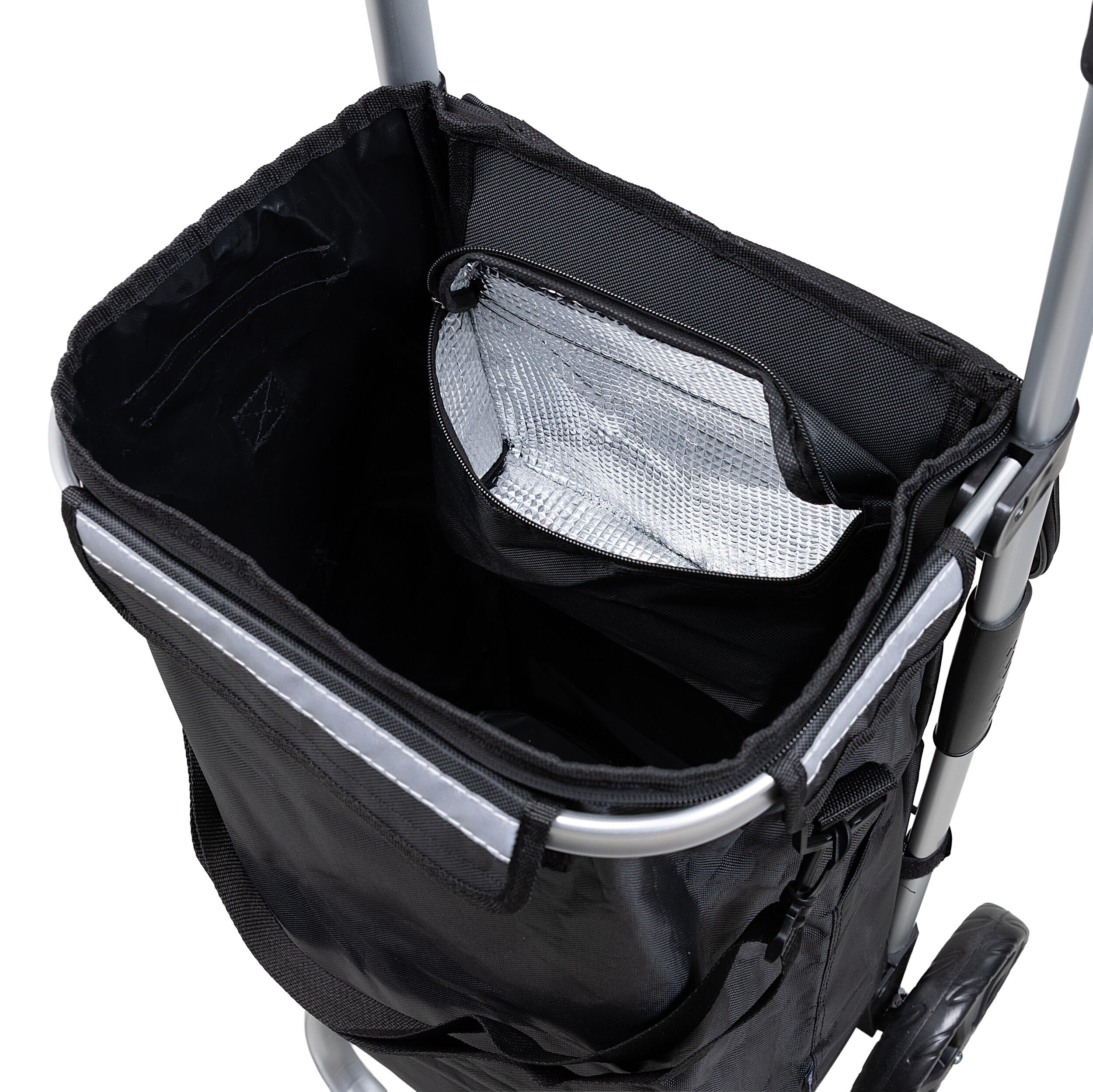 Travelnet Boodschappenwagen 40L, met koelvakje, inklapbaar,  aluminium frame 4/7