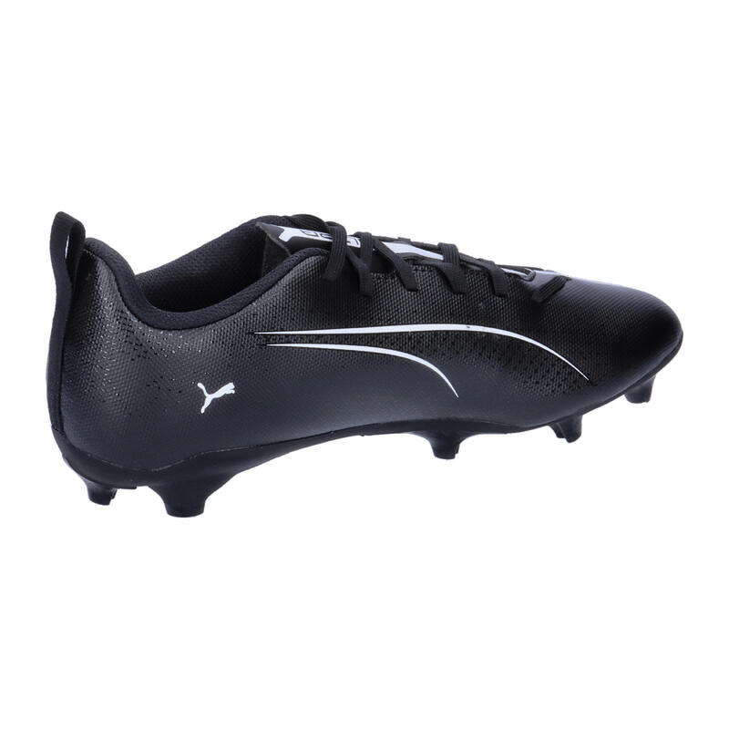 Ghete fotbal tineret suprafață texturată Ultra 5 Play Fg/Ag, negru PUMA
