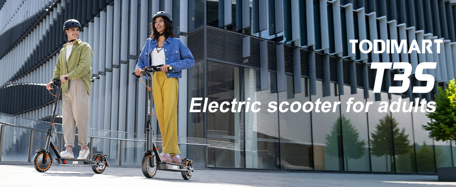 Patinete eléctrico plegable TODIMART T3S con neumáticos de 8,5" e indicadores lu 7/7