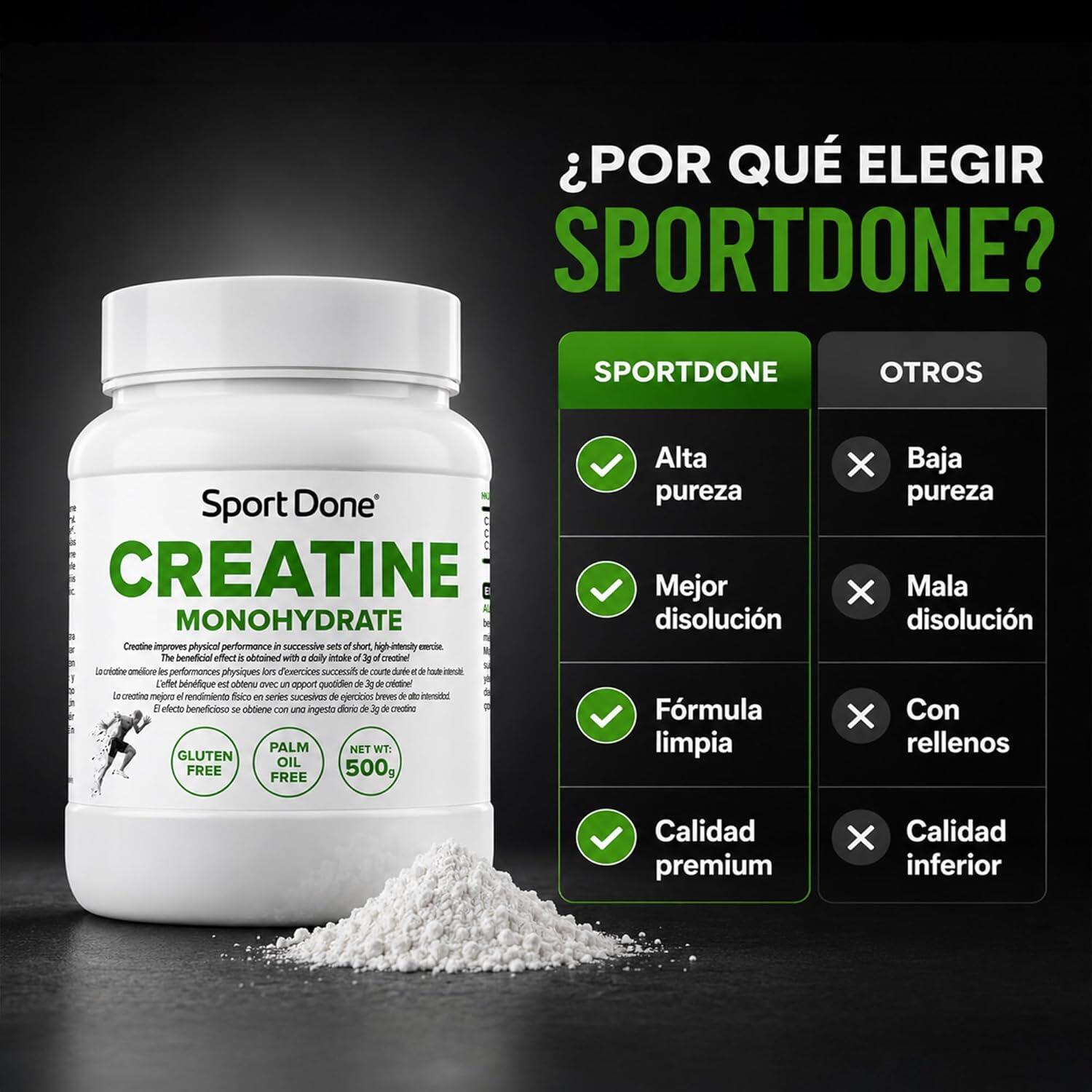 Kreatin-Monohydrat 500 g SportDone 5/7