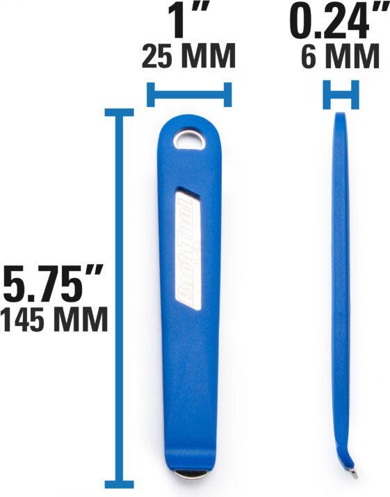 ParkTool TL-6.3 Stahlkern-Reifenheber 5.75'' Blau 3/3