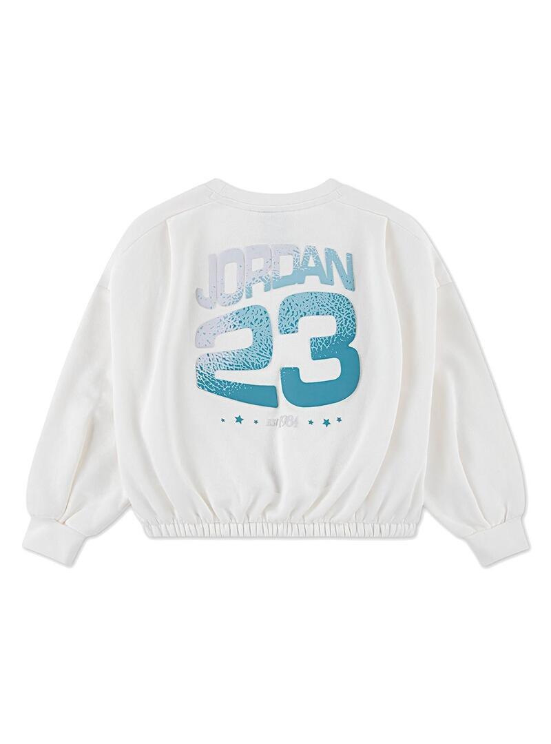 Sweat-shirts polaires pour fille Jordan Club Blanc. 2/4