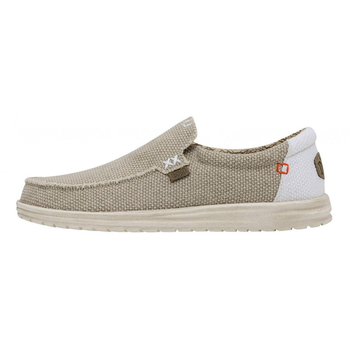 HEY DUDE Mikka Braided - Navy, Off White 6/7