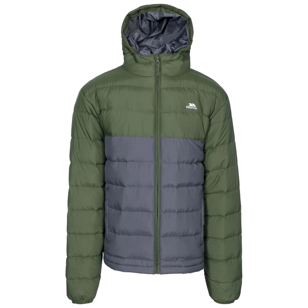 Mens Padded Grown on Hood Water-Resistant Jacket - Oskar