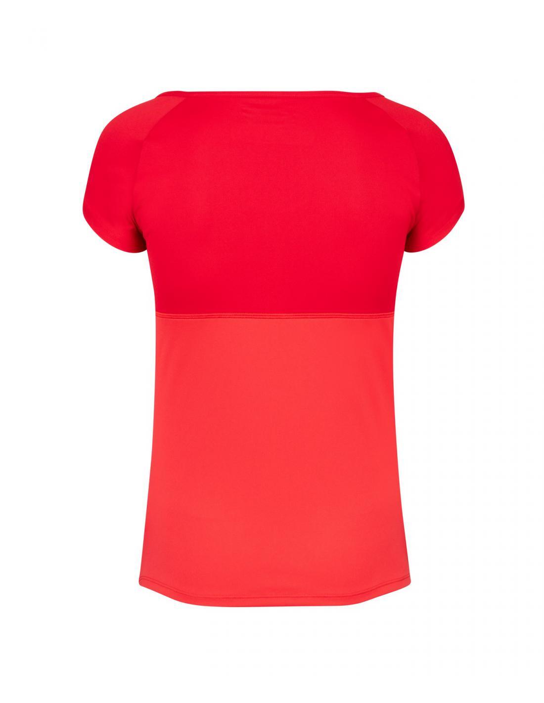 Koszulka dziewczęca Babolat Play Cap Sleeve Top czerwona 152 2/3