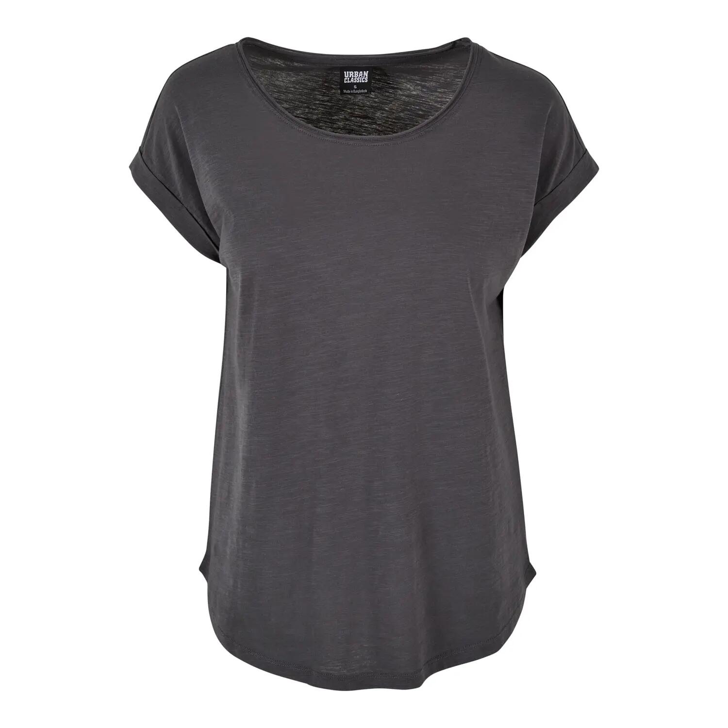 Build Your Brand Womens/Ladies Long Slub T-Shirt