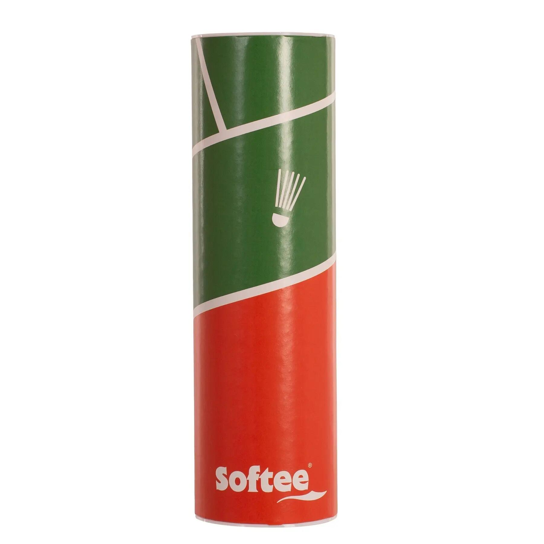 2514 Frills Badminton Softee Nylon 2,5 cm - 6er Tube, Weiß, Einheitsgröße 2/2