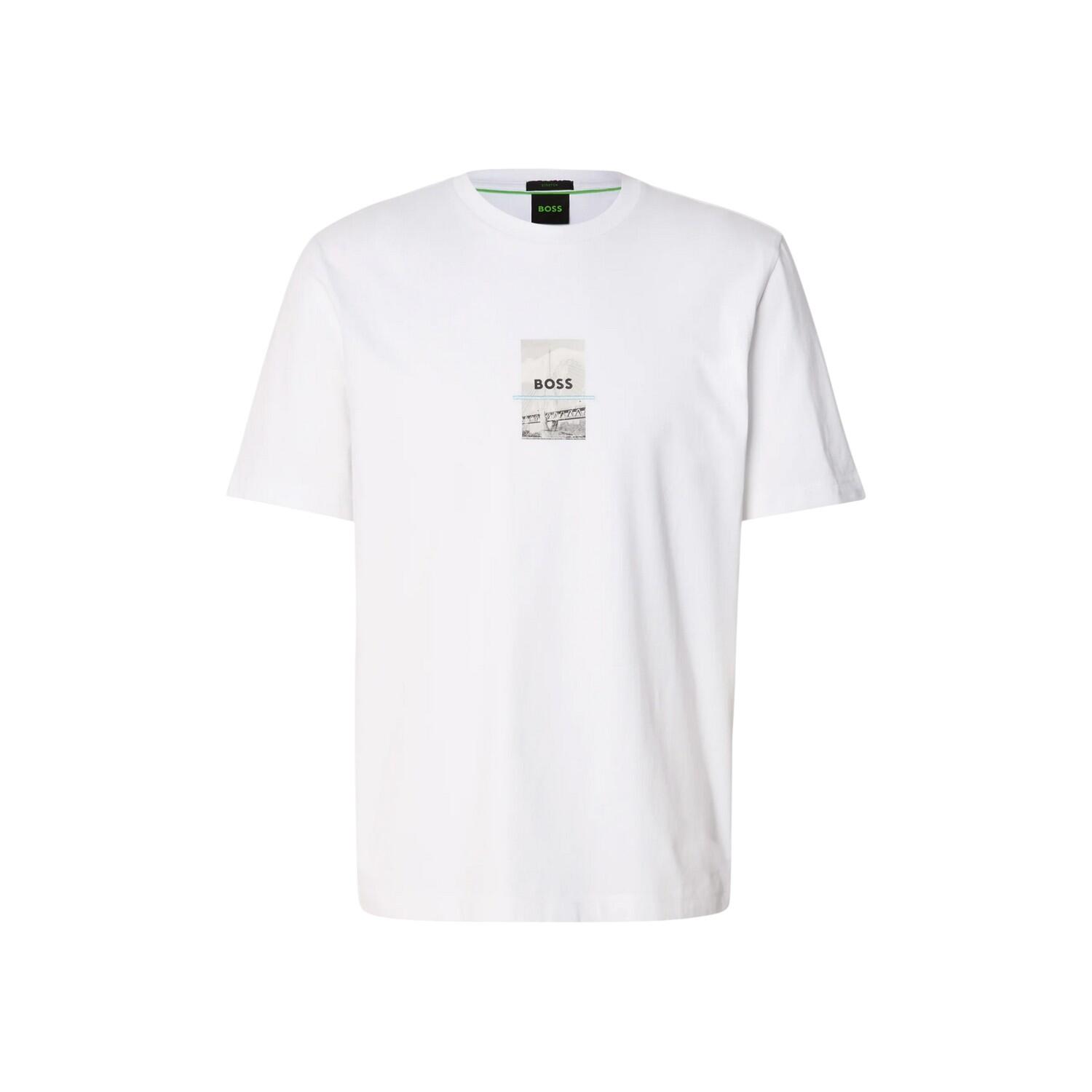 Boss Mens Photo Print Relaxed Fit T-Shirt