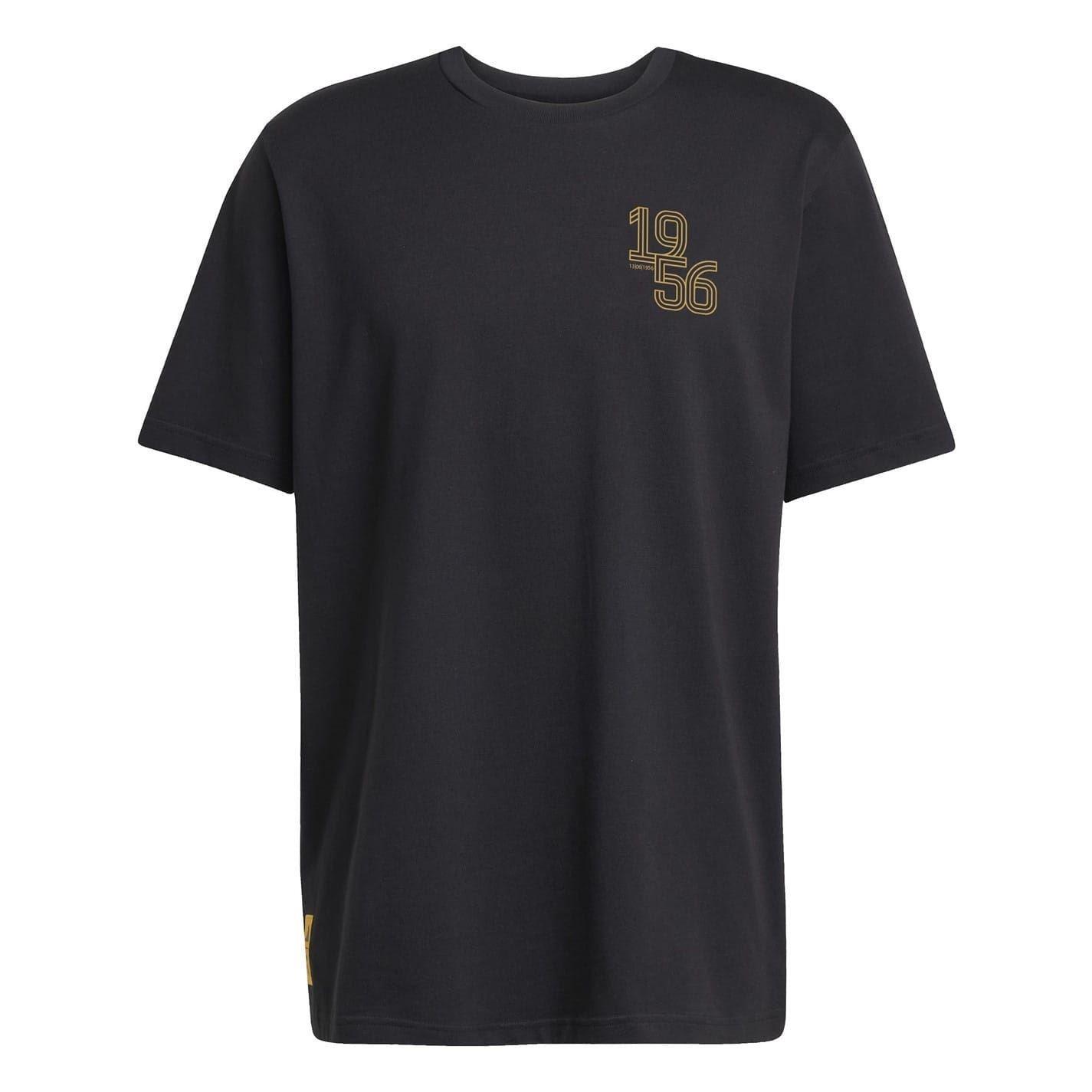 Adidas Mens Real Madrid CF Heavy Cotton Short-Sleeved T-Shirt