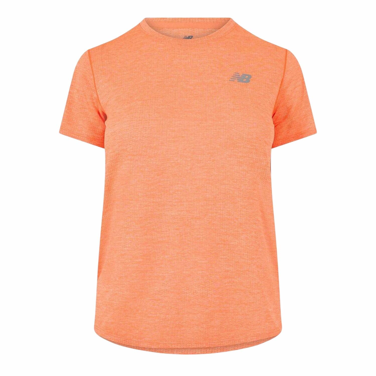 New Balance Womens/Ladies Logo Short-Sleeved Athletic T-Shirt