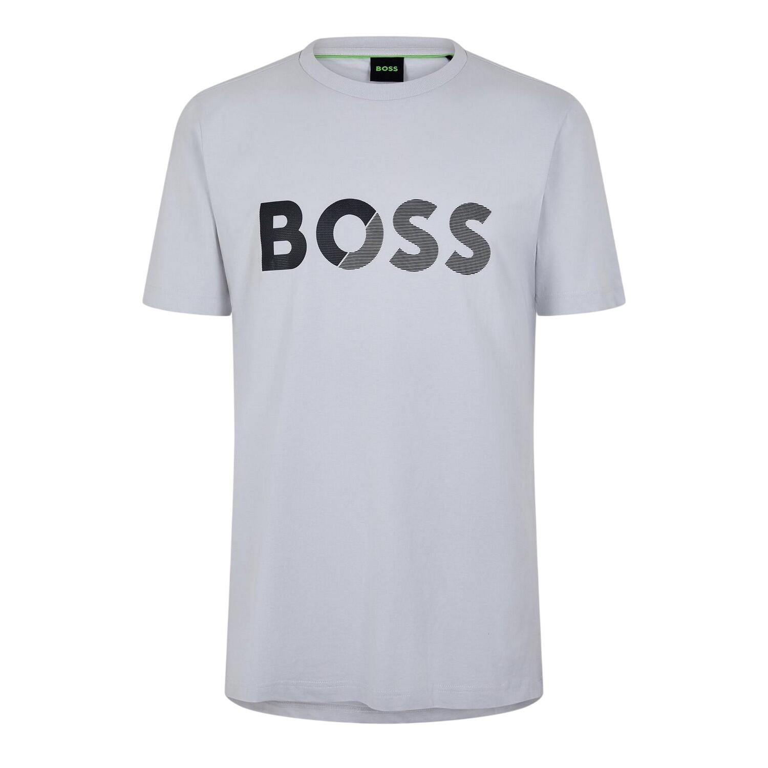 Boss Mens Big Logo Regular T-Shirt