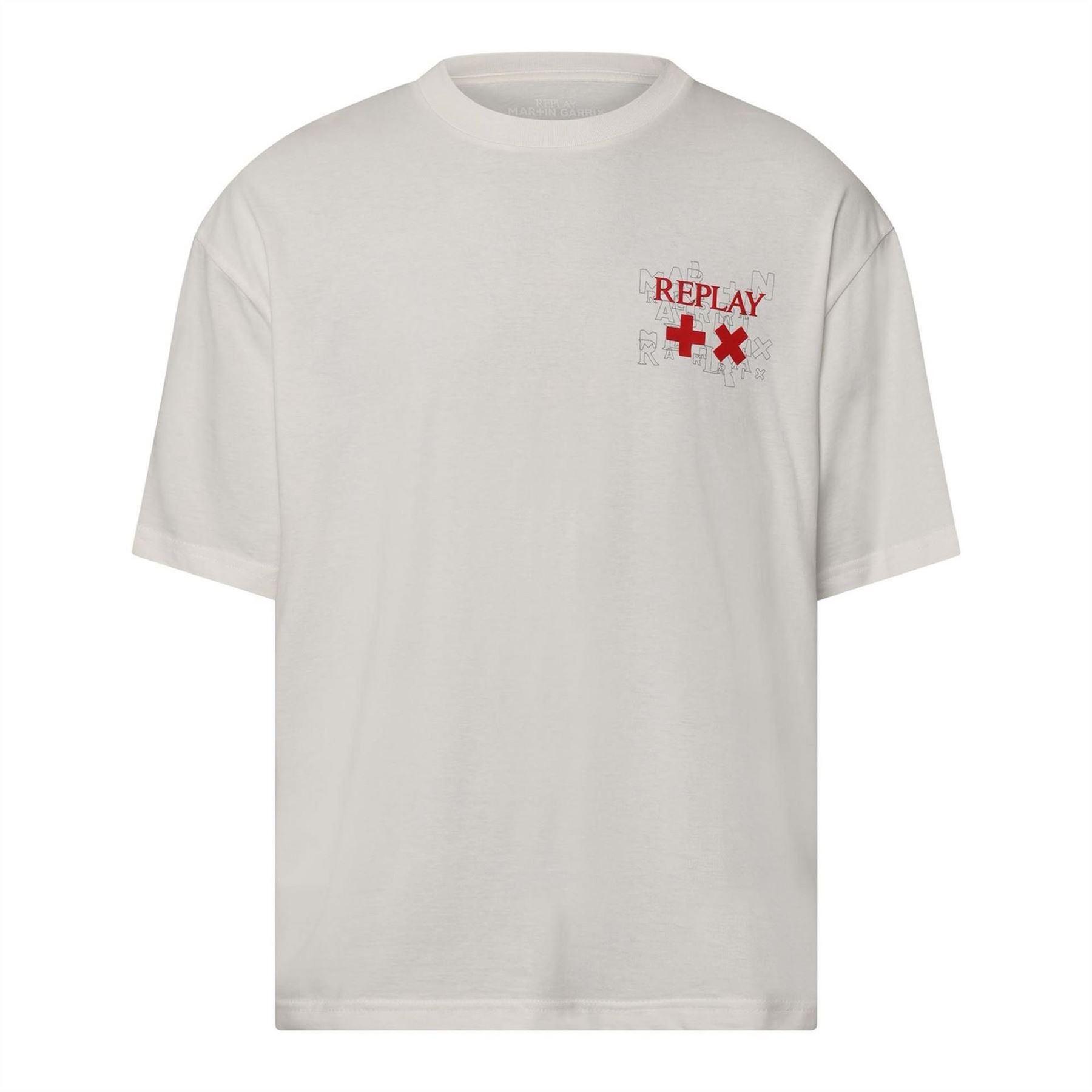 Replay Mens Martin Garrix Cotton Oversized T-Shirt