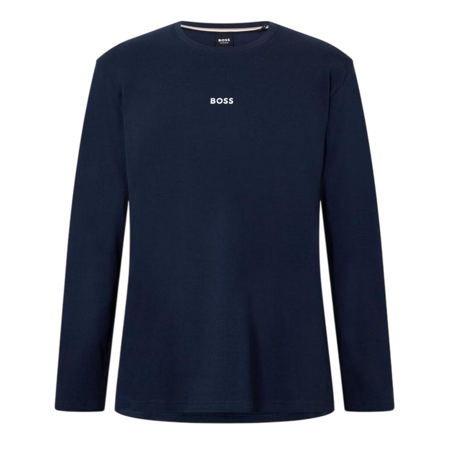 Boss Mens Logo Long-Sleeved Holiday T-Shirt