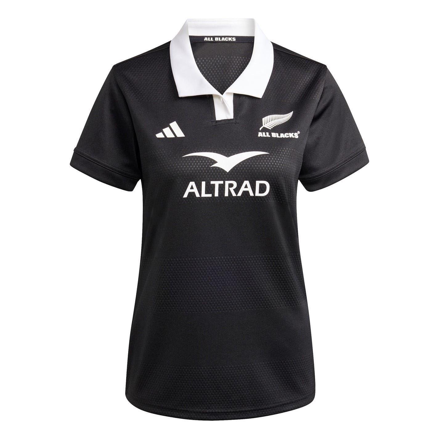 Adidas Womens/Ladies All Blacks Short-Sleeved Rugby Jersey
