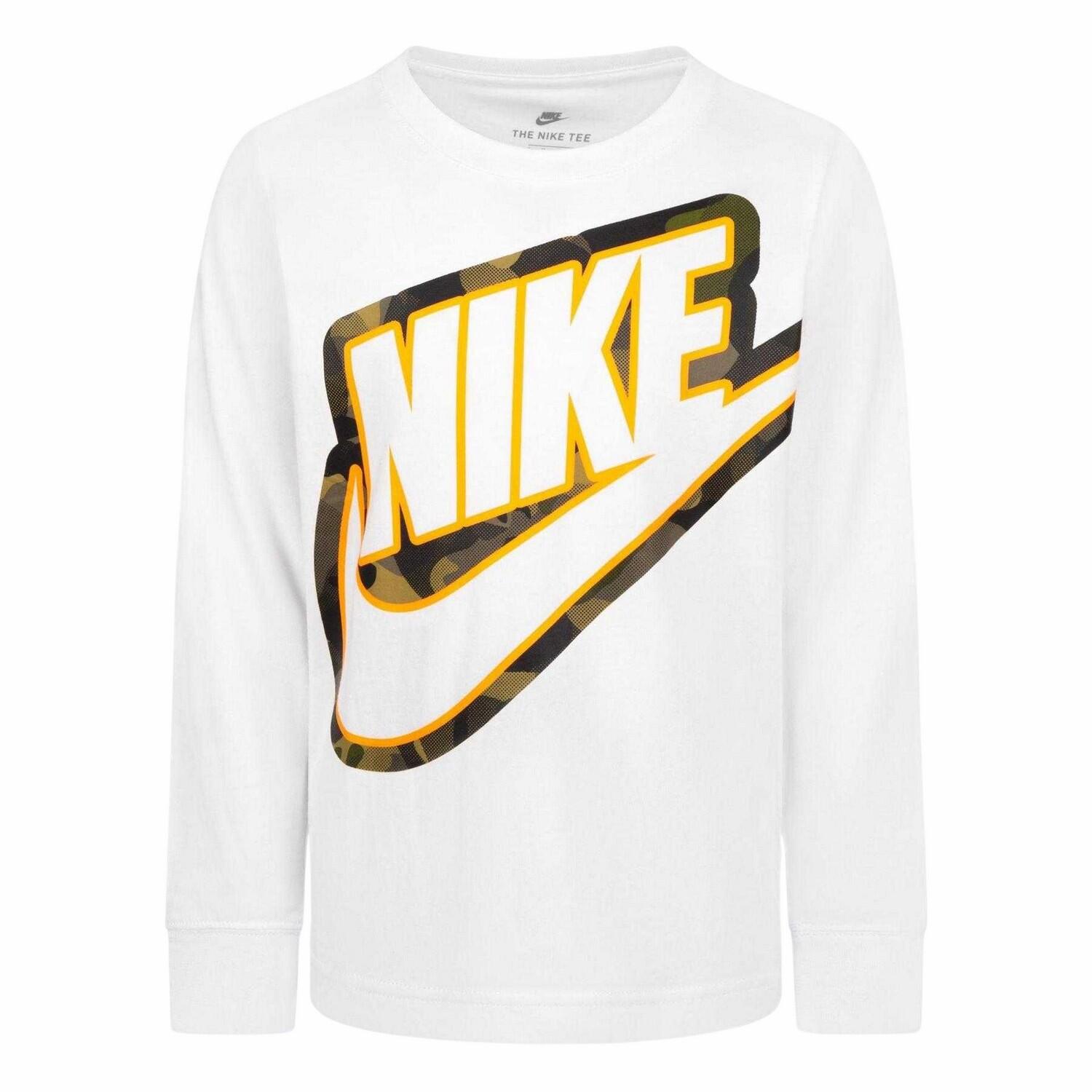 Nike Childrens/Kids Outline Camo Long-Sleeved T-Shirt