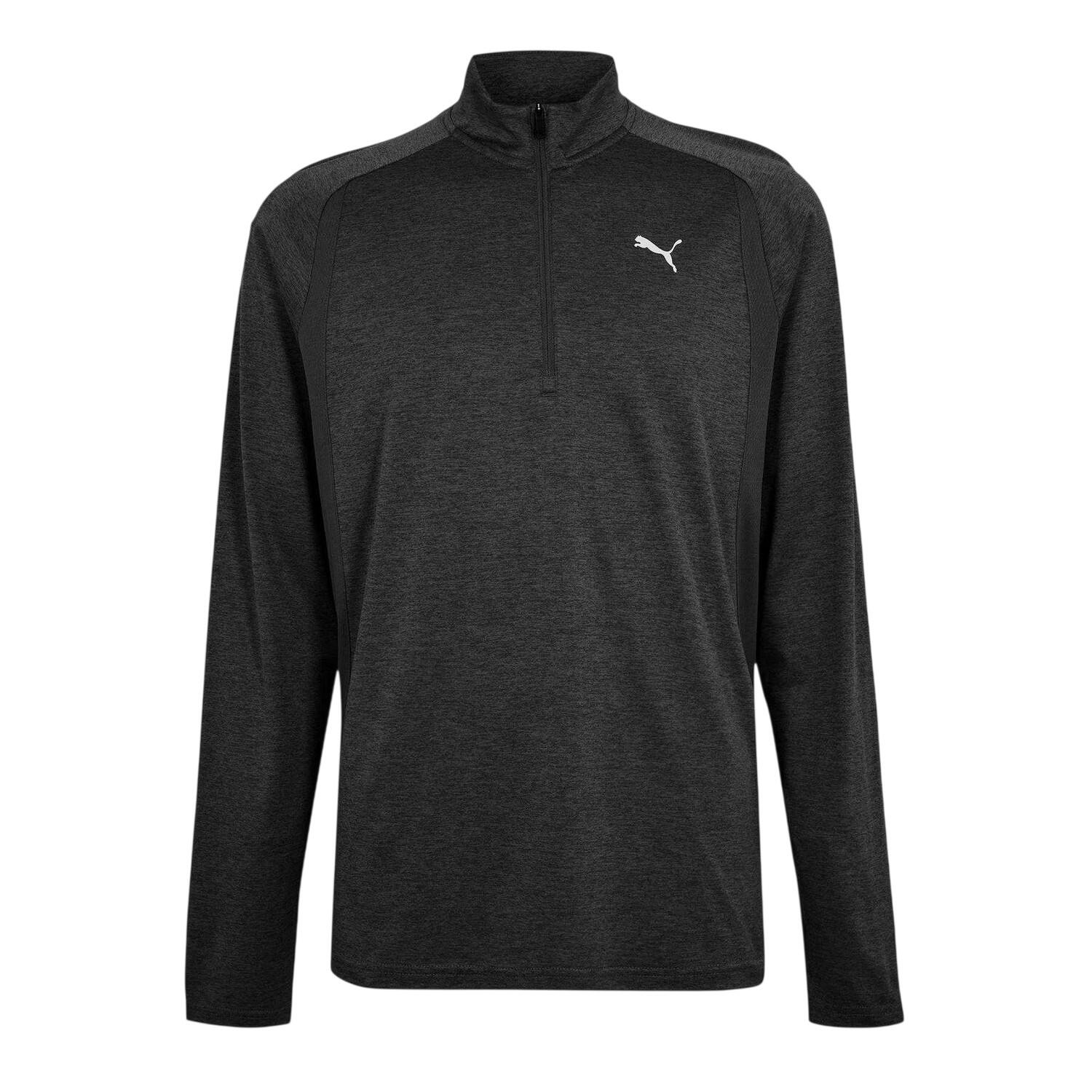 Puma Mens Performance Quarter Zip Tailored Long-Sleeved Top