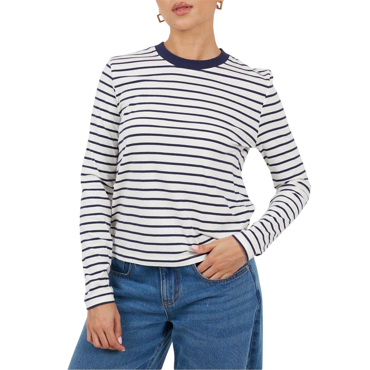 Brave Soul Womens/Ladies Striped Long-Sleeved T-Shirt