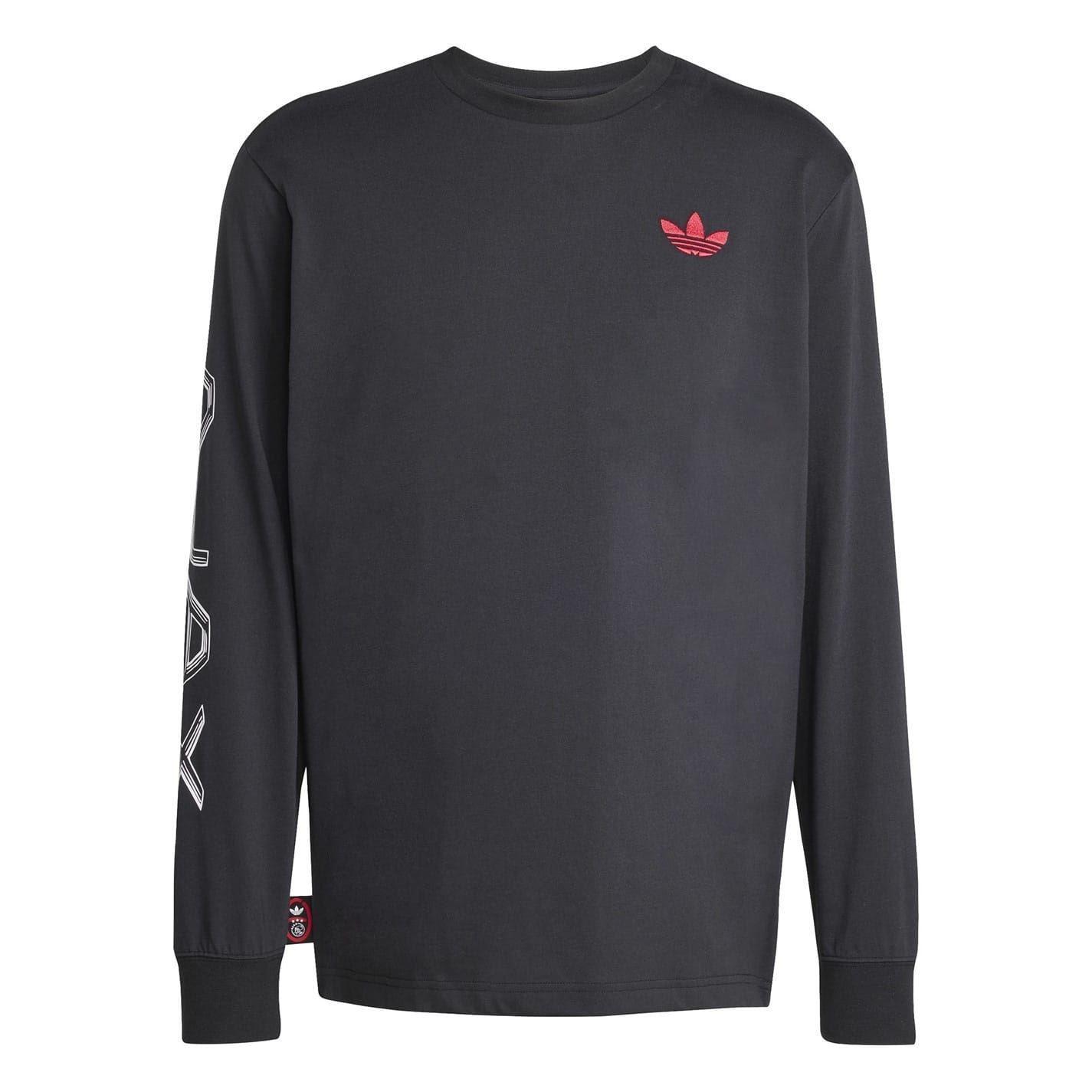Adidas Mens Ajax Amsterdam Long-Sleeved T-Shirt
