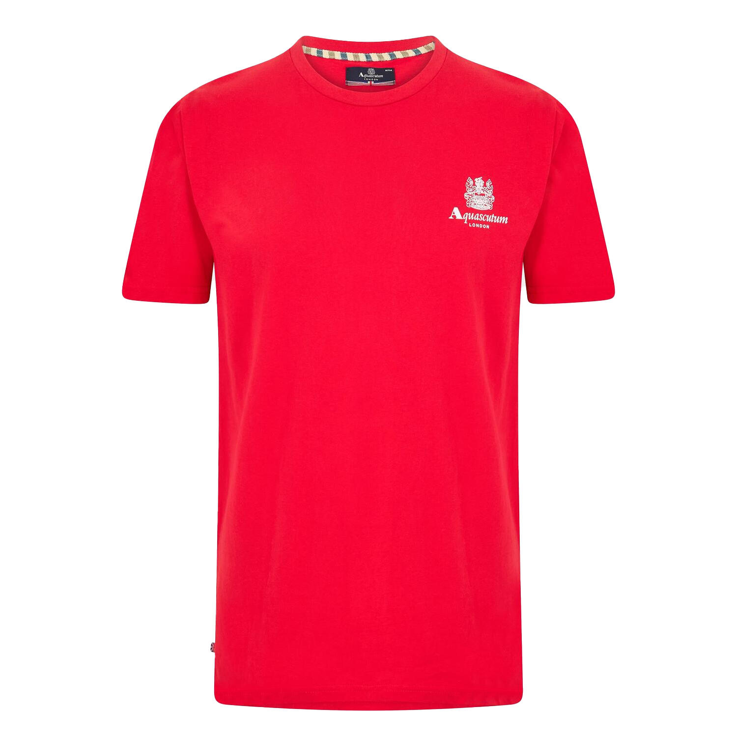 Aquascutum Mens London Chest Logo Crew Neck T-Shirt