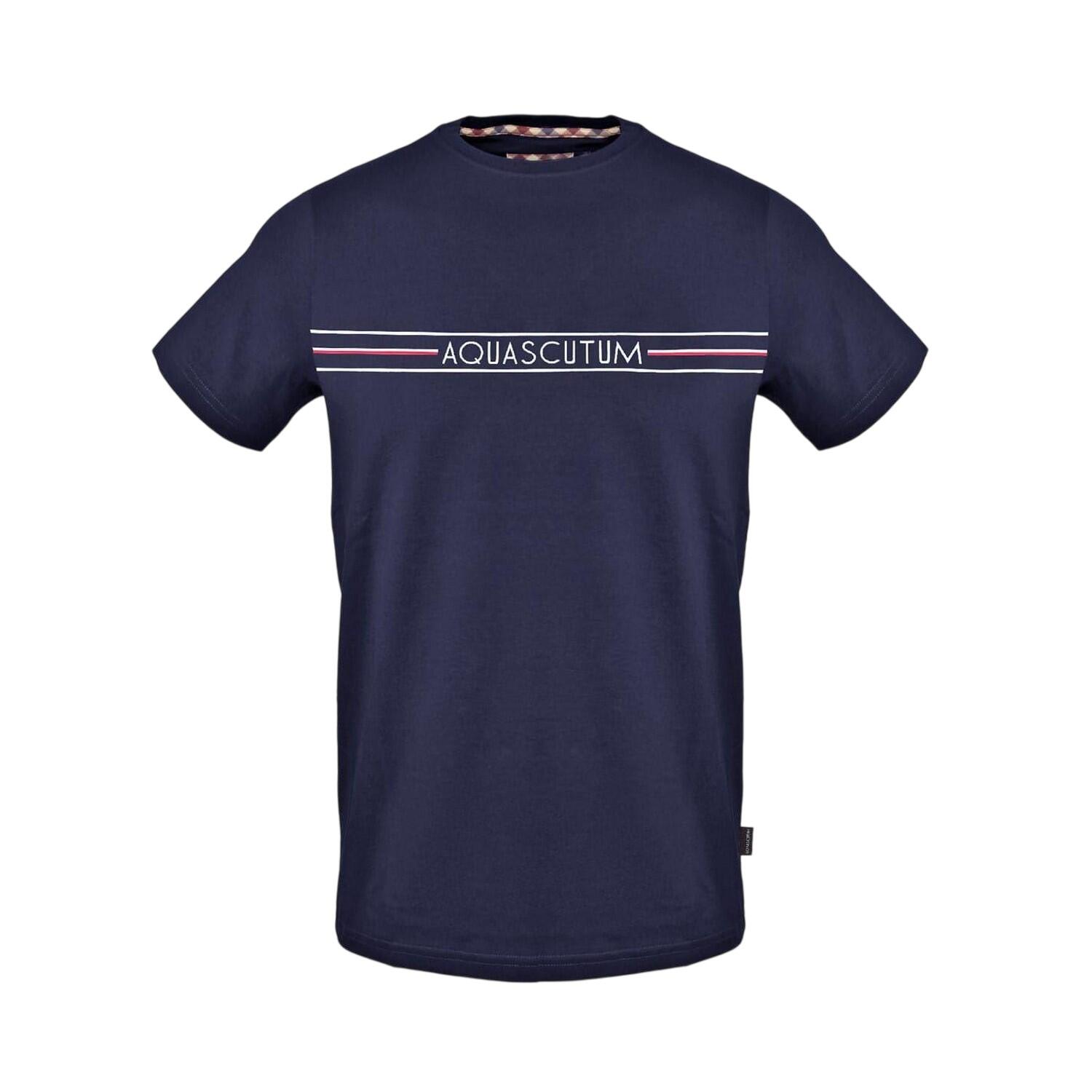 Aquascutum Mens Line Short-Sleeved T-Shirt
