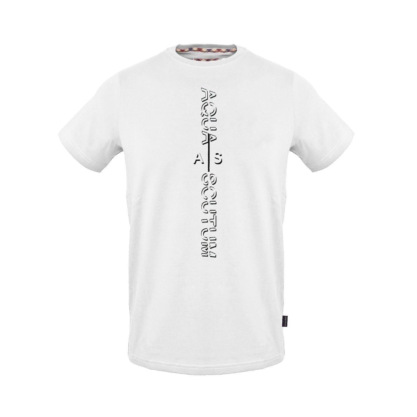 Aquascutum Mens Vertical Logo Jersey T-Shirt